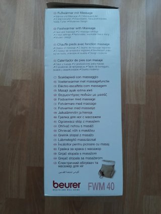 Calentador y masajeador de pies Beurer FWM 40