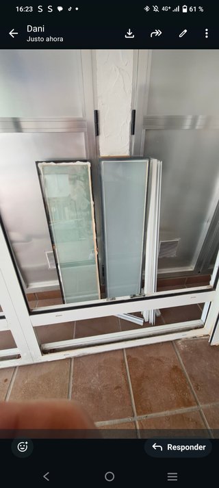 Ventanal aluminio blanco 4 hojas + fijo