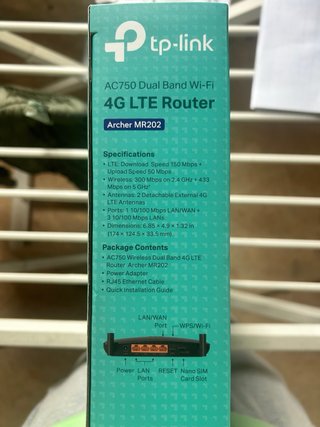 TP-Link Archer MR202 4G LTE Router