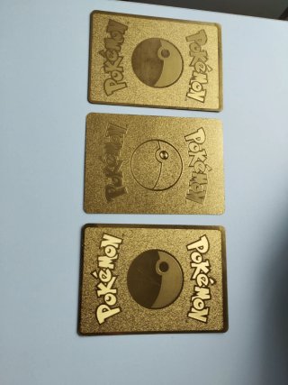 Pack 3 Cartas Pokémon Doradas VMAX