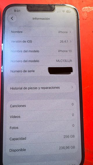 IPHONE 13 256GB (CON GARANTÍA)