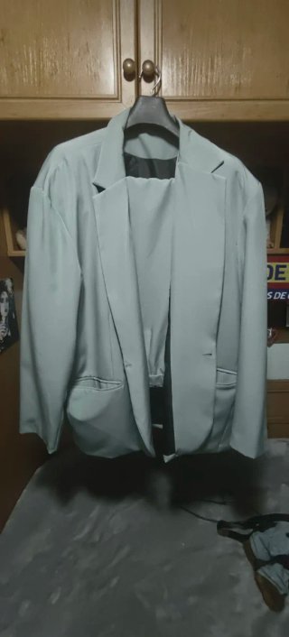 Traje verde lima talla 6XL