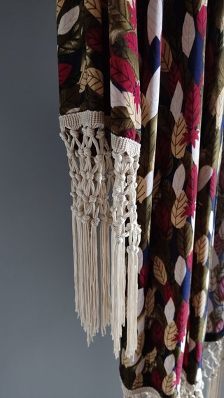 Conjunto kimono + pantalón ancho estampado