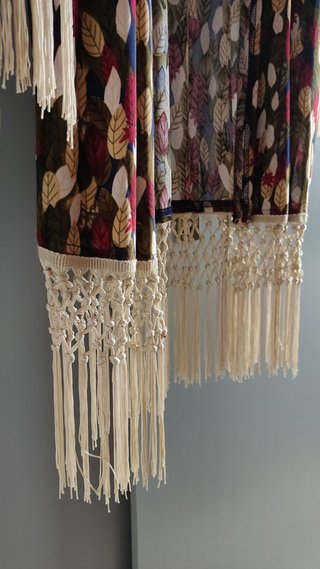 Conjunto kimono + pantalón ancho estampado
