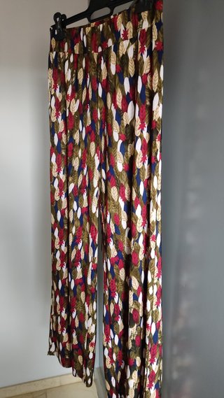 Conjunto kimono + pantalón ancho estampado