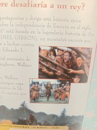 DVD Braveheart Mel Gibson 5 Oscars