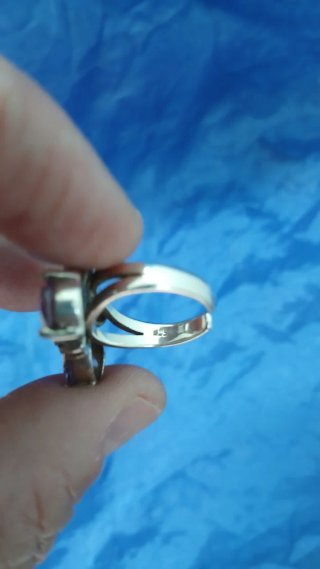 Anillo Mariposa Amatista y Plata Ley Vintage.