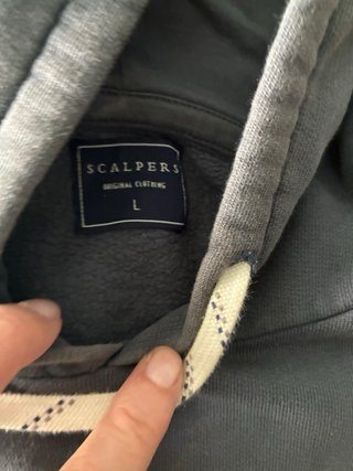 Sudadera con capucha gris L