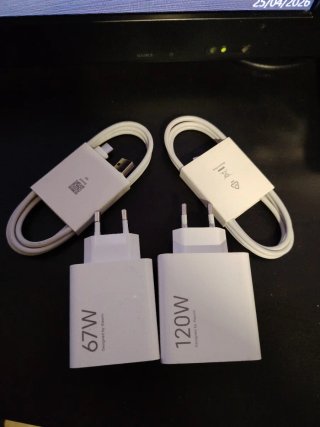 Cargadores Xiaomi 67W y 120W
