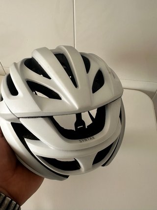 Casco Ciclismo Giro Syntax Talla M Blanco/Plata