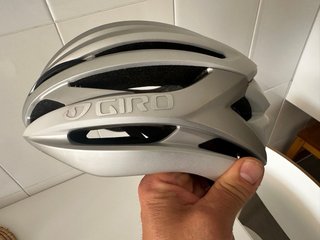 Casco Ciclismo Giro Syntax Talla M Blanco/Plata