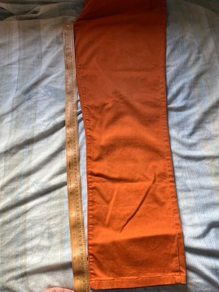 Lote 2 pantalones talla 46 naranja y marrón