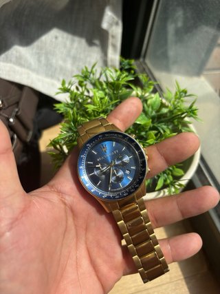 Reloj Maserati Cronógrafo Azul Dorado