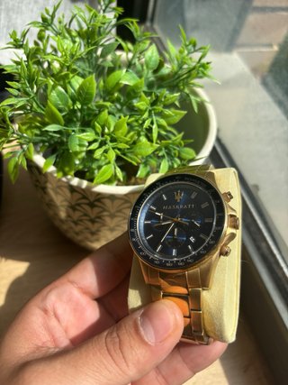 Reloj Maserati Cronógrafo Azul Dorado