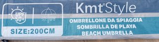 Sombrilla KMT Rayas Azul 2m