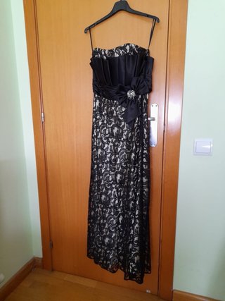 Vestido de fiesta negro talla 46
