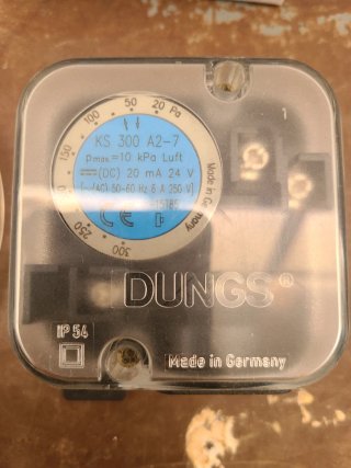 Presostato DUNGS IP34 Made in Germany