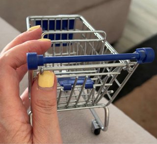 Carrito Compra Mini Decorativo