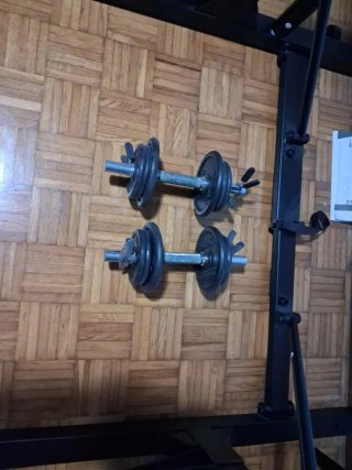 Rack Pieghevole Palestra + Manubri