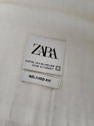 Camisa Zara Blanca Talla XL