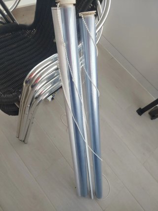 Estor plástico transpa.120cm de largo x 110 ancho.