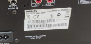 Subwoofer phillips SW8100/12
