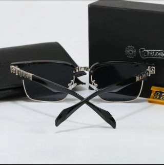 Gafas de Sol Chrome Hearts Negro/Plata