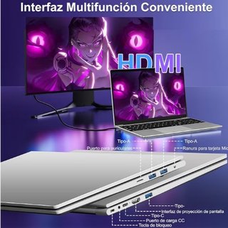 Portátil 15.6 8GB RAM 256GB SSD Win 11 Pro