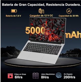 Portátil 15.6 8GB RAM 256GB SSD Win 11 Pro