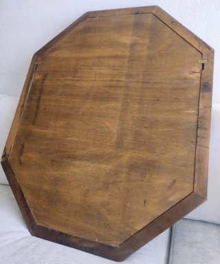 Espejo Octogonal Madera y Dorado