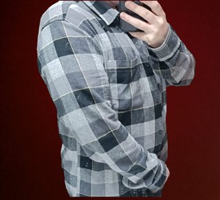 Camisa o sobrecamisa de cuadros hombre manga larga