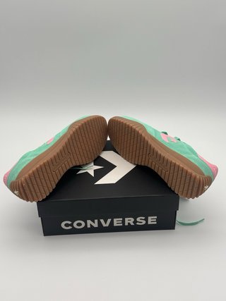 Converse Run Star Trainer Ox Verde/Rosa