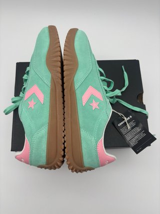 Converse Run Star Trainer Ox Verde/Rosa