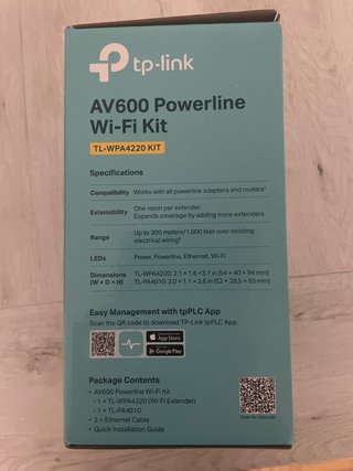 Kit PLC TP-Link AV600 Wi-Fi TL-WPA4220