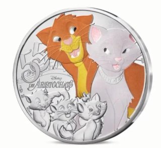 10€ Plata Los Aristogatos