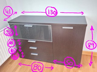 Conjunto mueble TV, aparador,mesa,estanteria+modul