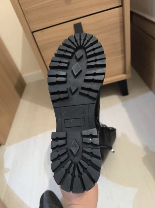 Botas militares altas cordones negras 41