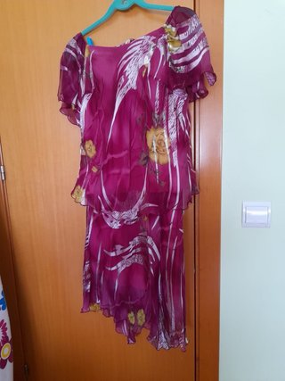 Vestido fiesta talla 46 morado