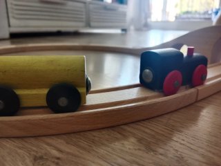 Circuito de tren de madera