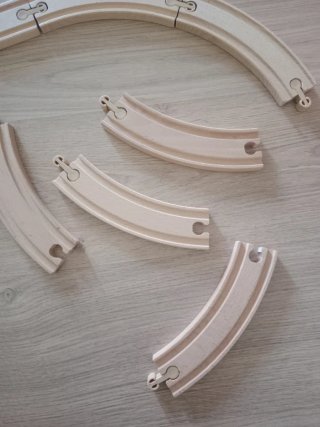 Circuito de tren de madera
