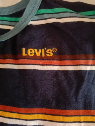 Camiseta Levi's Talla 16/176cm Rayas Retro. Ganga