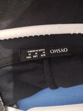 Chándal fiesta Oysho negro/plata Talla M