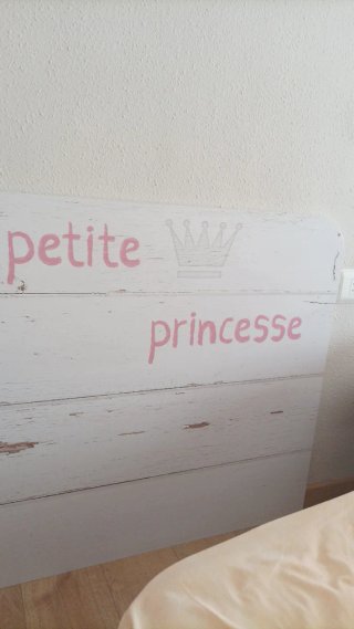 Cabecero infantil princesa corona