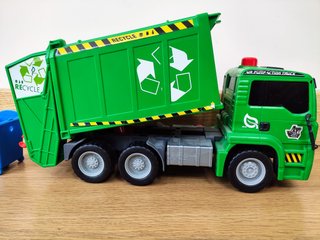 CAMION DE BASURA DE JUGUETE VERDE Dickie Toys 12"