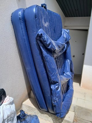 Colchón hinchable con hinchador eléctrico