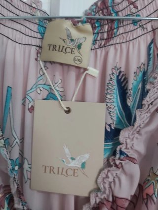 Vestido largo estampado Trilce Talla L/XL