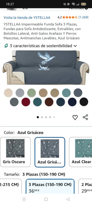 Fundas para sofás de 3 y 2 plazas