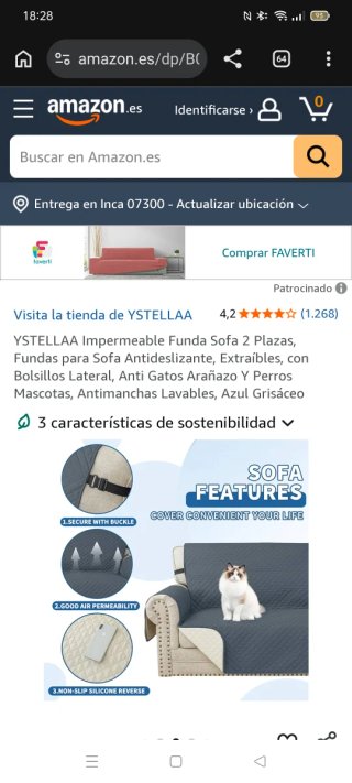 Fundas para sofás de 3 y 2 plazas