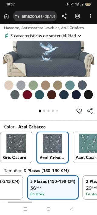 Fundas para sofás de 3 y 2 plazas
