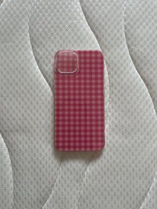 Funda iPhone 13 Rosa Cuadros